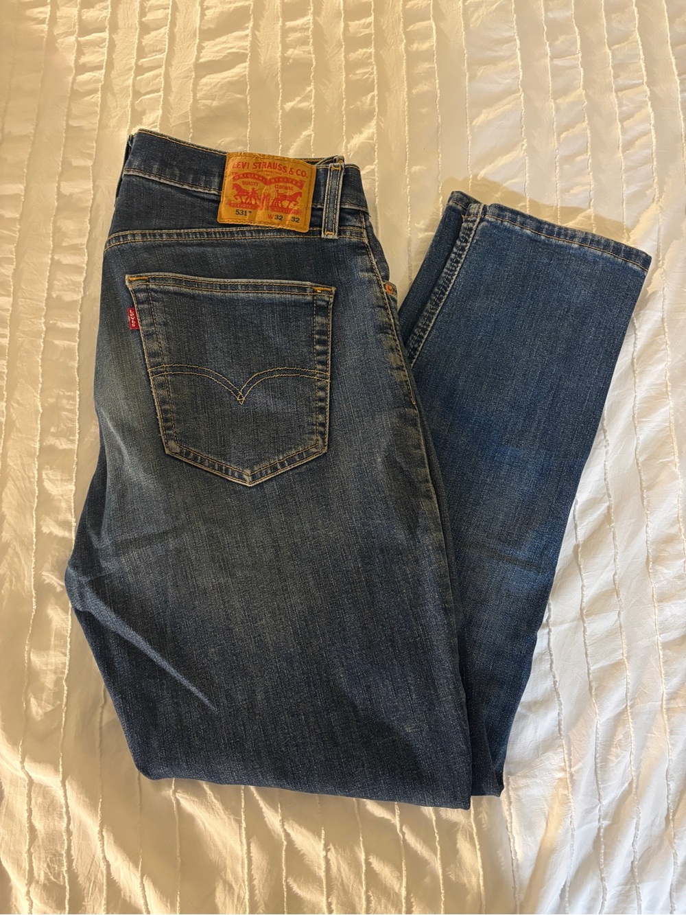Levi's Men's Dark Blue Straight-Leg Jeans